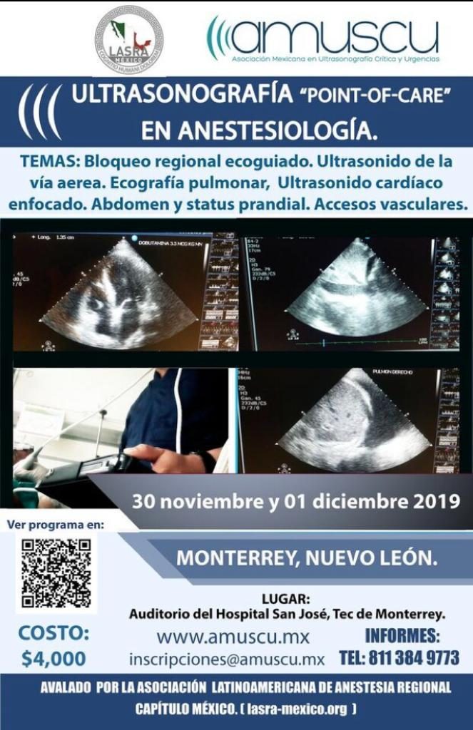 Curso Taller POCUS en Anestesiología